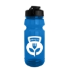24 oz. UpCycle Sports bottle with USA Flip lid - Translucent Blue