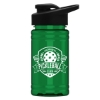 Garyline® Mini RPET Bottle with Drink-Thru Lid - 16 oz. - Translucent Green
