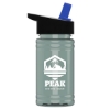 Garyline® Mini RPET Bottle with Flip-Straw Lid - 16 oz. - Glacier Blue