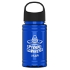 Garyline® Mini RPET Bottle with Oval Crest Lid - 16 oz. - Translucent Blue
