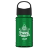 Garyline® Mini RPET Bottle with Oval Crest Lid - 16 oz. - Translucent Green