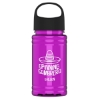 Garyline® Mini RPET Bottle with Oval Crest Lid - 16 oz. - Translucent Hot Pink