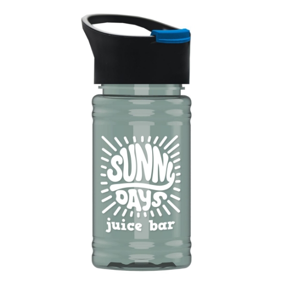 Garyline® Mini RPET Bottle with Pop-Up Lid - 16 oz. - Glacier Blue