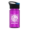 Garyline® Mini RPET Bottle with Pop-Up Lid - 16 oz. - Translucent Hot Pink