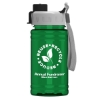 Garyline® Mini RPET Bottle with Quick-Snap Lid - 16 oz. - Translucent Green