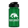 Garyline® Mini RPET Bottle with Flip-Top Lid - 16 oz. - Translucent Green