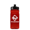 Garyline® RPET Bottle with Push-Pull Lid - 20 oz. - Translucent Red