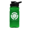 Garyline® RPET Bottle with Drink-Thru Lid - 20 oz. - Translucent Green
