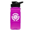 Garyline® RPET Bottle with Drink-Thru Lid - 20 oz. - Translucent Hot Pink