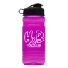 Garyline® RPET Bottle with Flip Lid - 20 oz. - Translucent Hot Pink
