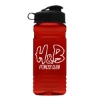 Garyline® RPET Bottle with Flip Lid - 20 oz. - Translucent Red