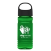 Garyline® RPET Bottle with Oval Crest Lid - 20 oz. - Translucent Green