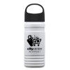 Garyline® RPET Bottle with Oval Crest Lid - 20 oz. - White