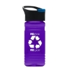 Garyline® RPET Bottle with Pop-Up Lid - 20 oz. - Translucent Violet