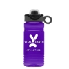 Garyline® RPET Bottle with Two-Tone Drink-Thru Lid with Silicone Loop - 20 oz. - Translucent Violet