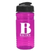 Garyline® RPET Bottle with Flip-Top Lid - 20 oz. - Translucent Hot Pink