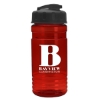 Garyline® RPET Bottle with Flip-Top Lid - 20 oz. - Translucent Red