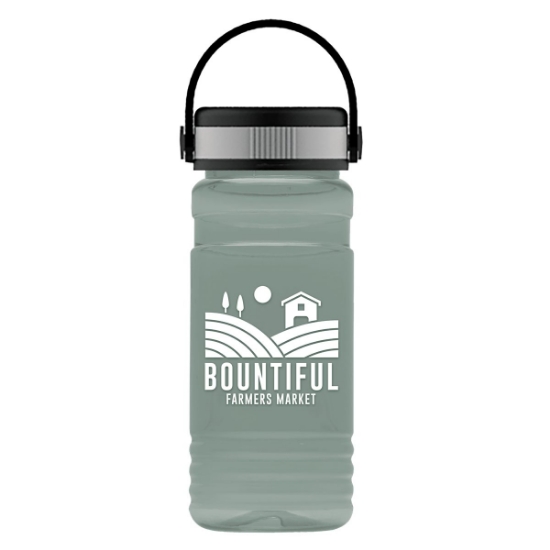 Garyline® RPET Bottle with Grip Lid - 20 oz. - Glacier Blue