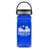 Garyline® RPET Bottle with Grip Lid - 20 oz. - Translucent Blue