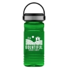 Garyline® RPET Bottle with Grip Lid - 20 oz. - Translucent Green
