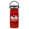 Garyline® RPET Bottle with Grip Lid - 20 oz. - Translucent Red