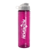 Garyline® Slim Fit RPET Bottle with Flip Lid - 24 oz. - Transhotpink