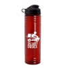 Garyline® Slim Fit RPET Bottle with Flip Lid - 24 oz. - Translucent Red