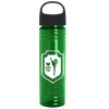 Garyline® Slim Fit RPET Bottle with Oval Crest Lid - 24 oz. - Translucent Green