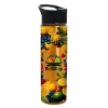 Garyline® Slim Fit RPET Bottle with Pop-Up Lid - 24 oz. - Translucent Orange