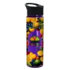 Garyline® Slim Fit RPET Bottle with Pop-Up Lid - 24 oz. - Translucent Violet