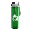 Garyline® Slim Fit RPET Bottle with Quick-Snap Lid - 24 oz. - Translucent Green