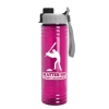 Garyline® Slim Fit RPET Bottle with Quick-Snap Lid - 24 oz. - Translucent Hot Pink