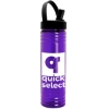 Garyline® Slim Fit RPET Bottle with Flip-Straw, Swivel-Handle Lid - 24 oz. - Translucent Violet