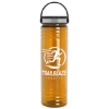 Garyline® Slim Fit RPET Bottle with Grip Lid - 24 oz. - Translucent Orange
