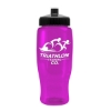 Garyline® Poly+ Recycled Bottle with Push-Pull Lid - 27 oz. - Translucent Hot Pink