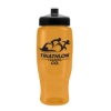Garyline® Poly+ Recycled Bottle with Push-Pull Lid - 27 oz. - Translucent Orange