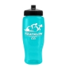 Garyline® Poly+ Recycled Bottle with Push-Pull Lid - 27 oz. - Translucent Teal