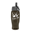 Garyline® Poly+ Recycled Bottle with Ring-Straw Lid - 27 oz. - Smoke