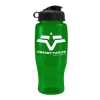 Garyline® Poly+ Recycled Bottle with Flip Lid - 27 oz. - Translucent Green