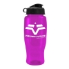 Garyline® Poly+ Recycled Bottle with Flip Lid - 27 oz. - Translucent Hot Pink