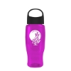 Garyline® Poly+ Recycled Bottle with Oval Crest Lid - 27 oz. - Translucent Hot Pink