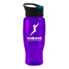Garyline® Poly+ Recycled Bottle with Pop-Up Lid - 27 oz. - Translucent Violet
