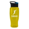 Garyline® Poly+ Recycled Bottle with Pop-Up Lid - 27 oz. - Translucent Yellow