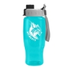 Garyline® Poly+ Recycled Bottle with Quick-Snap Lid - 27 oz. - Transparentteal