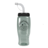 Garyline® Poly+ Recycled Bottle with Straw Lid - 27 oz. - Glacier Blue