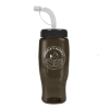 Garyline® Poly+ Recycled Bottle with Straw Lid - 27 oz. - Smoke
