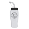 Garyline® Poly+ Recycled Bottle with Straw Lid - 27 oz. - White