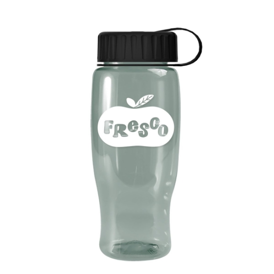 Garyline® Poly+ Recycled Bottle with Tethered Lid - 27 oz. - Glacier Blue