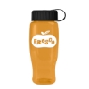 Garyline® Poly+ Recycled Bottle with Tethered Lid - 27 oz. - Translucent Orange