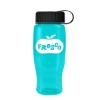 Garyline® Poly+ Recycled Bottle with Tethered Lid - 27 oz. - Translucent Teal